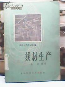 线材生产 59年一版一印.