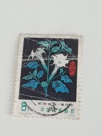 邮票 T30 1978年 药用植物5-2 曼陀罗 8分 信销票