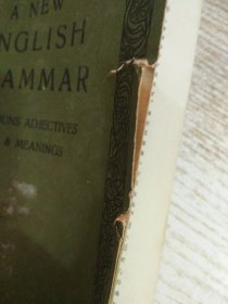 ANEW ENGLISH GRAMMAR 【新英语语法】 1+2+3 全三册1916年第一版，1955年第二版【第一册词类分析第二册代词形容词形式和含义第三册句子的使用 【研究英语的资料 3本合售