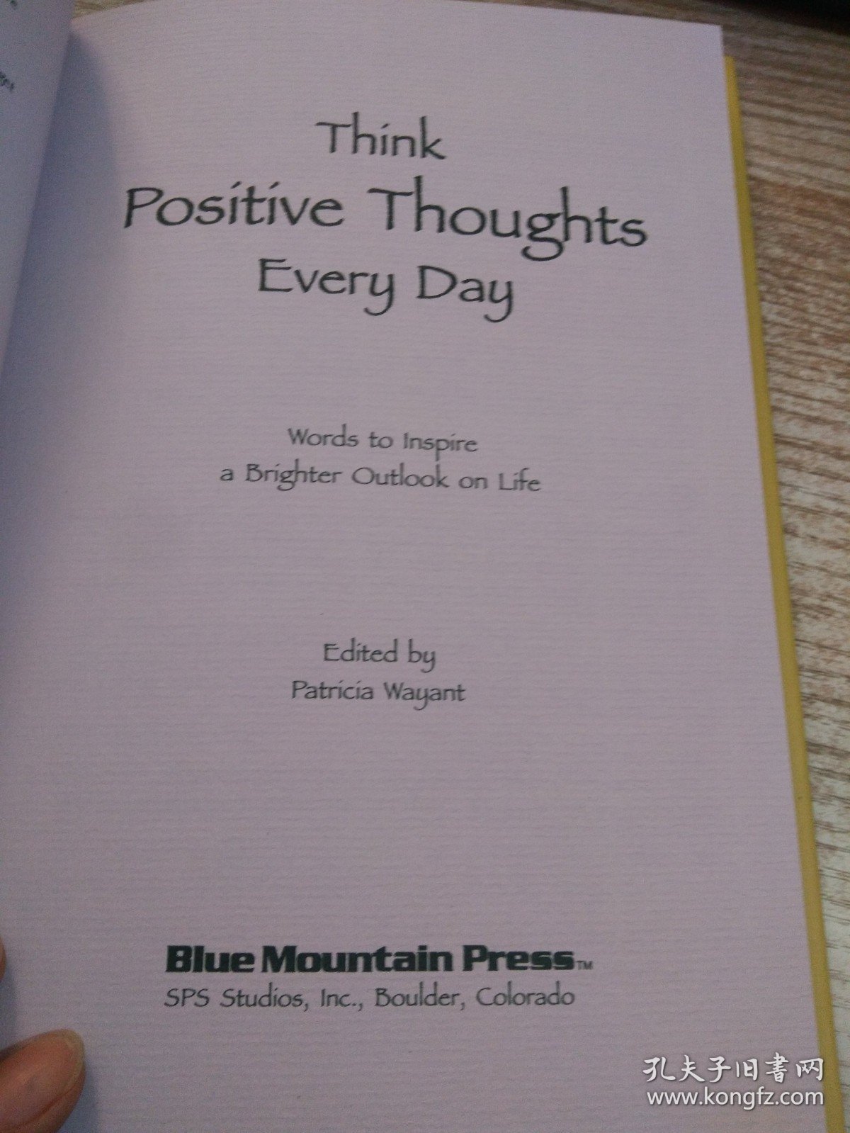 THINK POSITIVE THOUGHTS EVERY DAY 具体看图