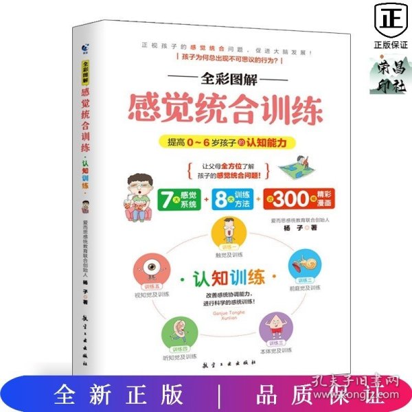 全彩图解感觉统合训练 0-6岁儿童的认知训练 家庭教育育儿百科男孩女孩多动症实用手册