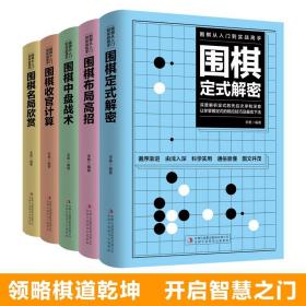 围棋从入门到实战高手（全5册）围棋定式解密 布局高招 中盘战术 收官计算 名局欣赏