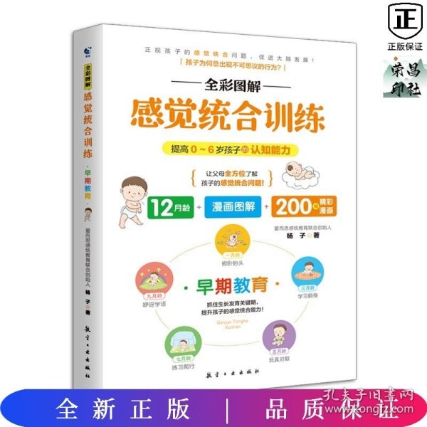 全彩图解感觉统合训练 0-6岁儿童的认知能力 家庭教育育儿百科男孩女孩多动症实用手册