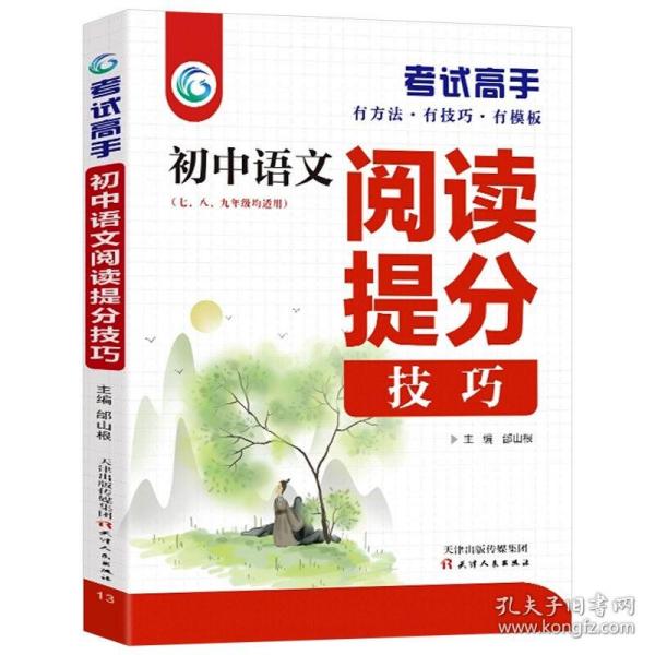 考试高手初中语文阅读提分技巧2021版中考辅导书教辅通用七八九年级复习资料