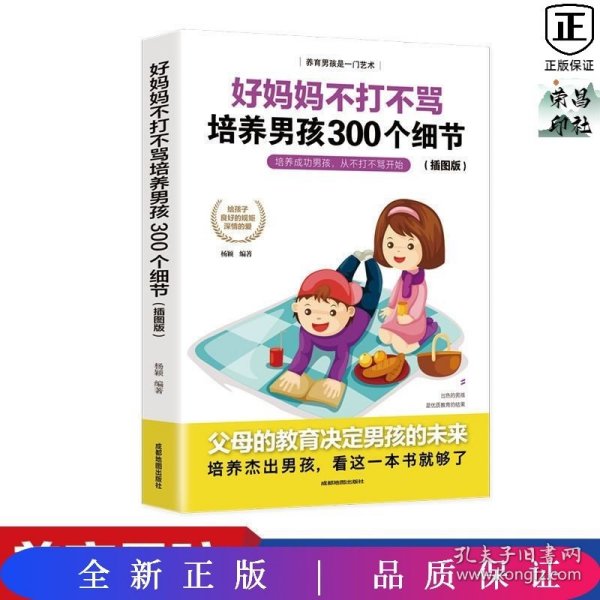 育儿书籍父母必读畅销图书 好妈妈不打不骂培养男孩的300个细节 家庭教育孩子的书籍？