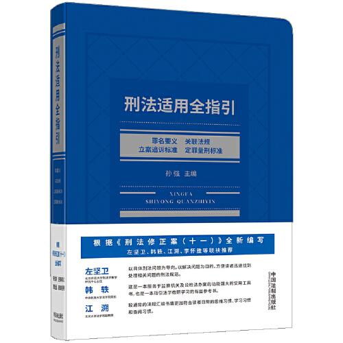 刑法适用全指引：罪名要义、关联法规、立案追诉标准、定罪量刑标准