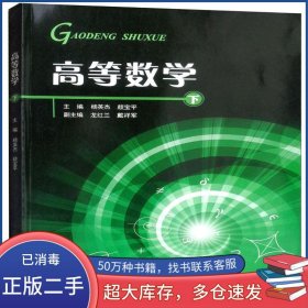 高等数学:下杨英杰 颜宝平 龙红兰 戴祥军重庆大学出版社9787568913225