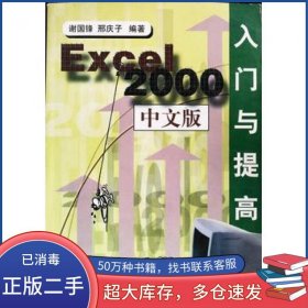 Excel 2000中文版入门与提高谢国锋 邢庆子编著清华大学出版社9787302035275