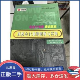 具体会计准则解析与实例黄毅副院长中华工商联合出版社9787801008039