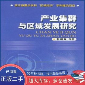 产业集群与区域发展研究张明龙中国经济出版社9787501787814