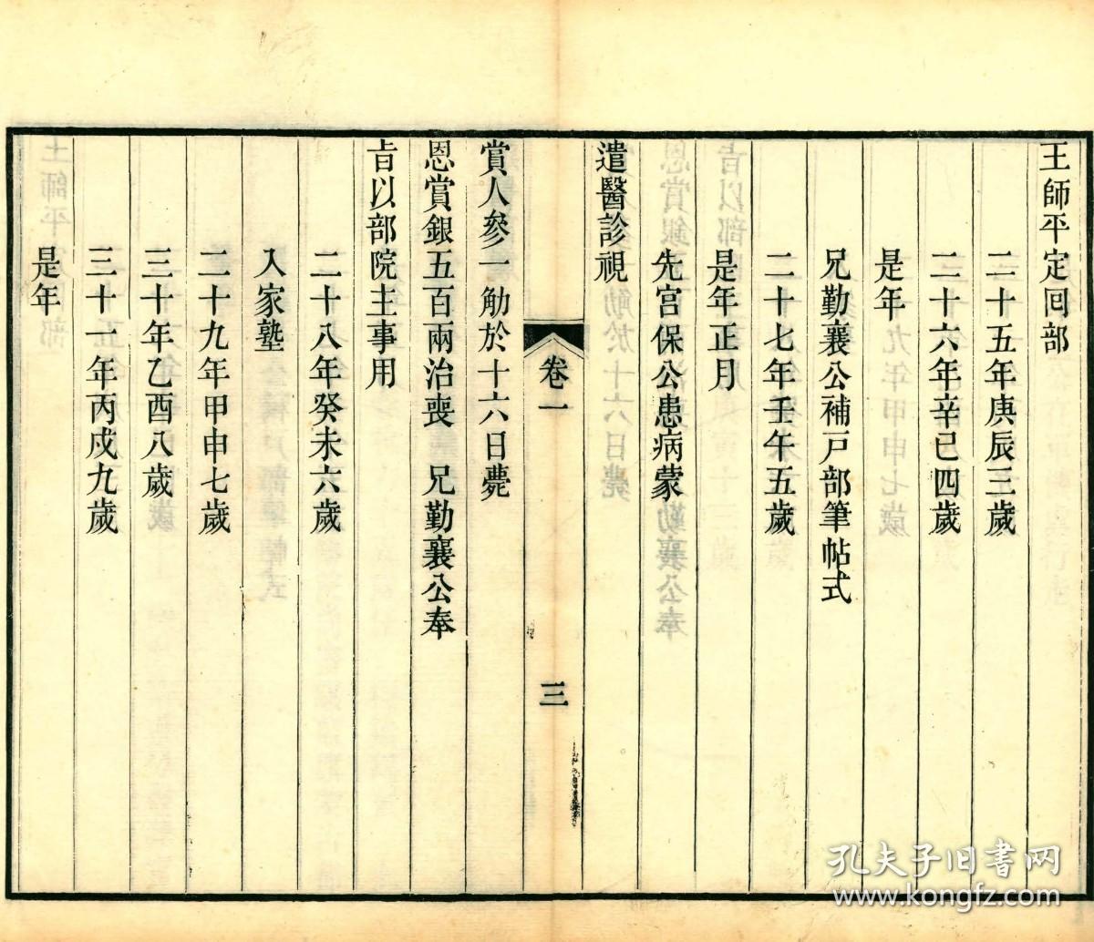 点击查看原图 【提供资料信息服务】古籍善本仿真复刻_底本为清道光二十一年刻本:懋亭自定年谱,线装原书为4册,长龄撰,本店此处销售的为该版本的原大全彩、仿真微喷、宣纸线装本。