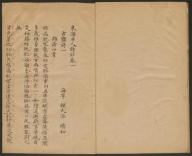 【提供资料信息服务】东海半人诗钞，钟大源撰，10卷6册260页，清抄本，傅斯年图书馆藏，本店此处销售的为该版本的原大彩色、仿真微喷、宣纸线装本。