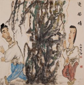 钱小纯,  68x68cm  保真