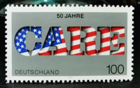 德国1995年邮票 美国援外汇款合作组织50周年 1全新 2015斯科特目录1.1美元