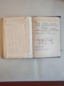 日记本：  明湖日记 （布面硬精装  内容为主人60年代的教育教学工作会议记录等）