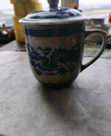 4：青花二龙戏珠（茶杯）-67