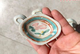 清代粉彩碟子花卉碟子10个，6个全品，就一个品相差点，其余3个是一丁点小飞皮如图-31