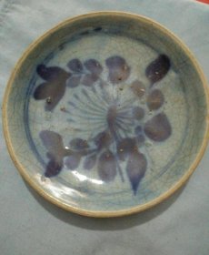���代菊花瓷盘直径14cm-89