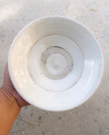 宋元时期白釉大碗一处窑粘见图余完整尺寸见图-73
