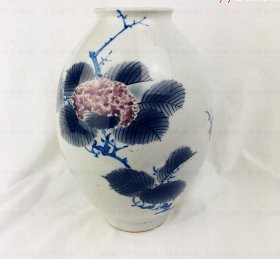 日本回流水墨花鸟图案陶瓷-53