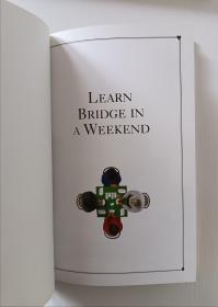 英文桥牌书 LEARN BRIDGE IN A WEEKEND周末学桥牌