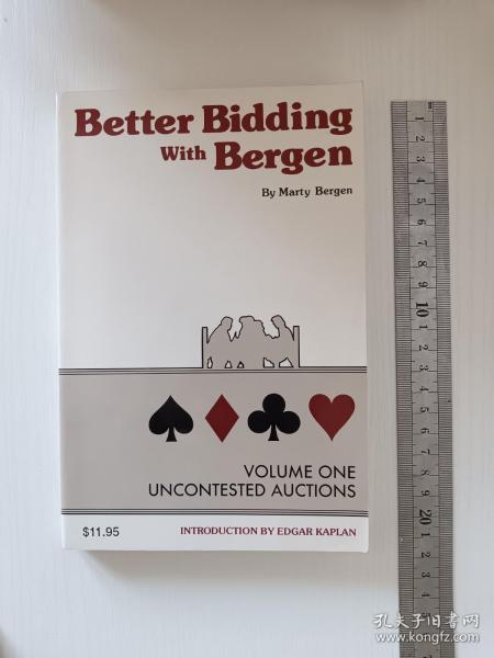 英文桥牌书Better Bidding With Bergen，VOLUME1，和伯根一起更好地叫牌