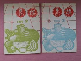 象棋1995年2，3，可拆象棋杂志