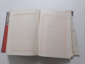 32开布面精装本日记本（品相差）（1951学习日记）（三联书店版）（共同纲领+多页插图）
