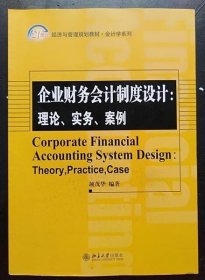 企业财务会计制度设计：理论、实务、案例/21世纪经济与管理精编教材·会计学系列