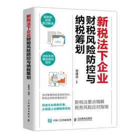 新税法下企业财税风险防控与纳税筹划+降低税负 企业涉税风险防范与节税技巧实战 财税知识 规避纳税风险提高节税技巧书籍