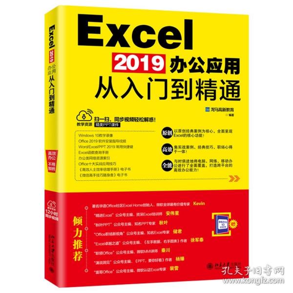 EXCEL 2019办公应用从入门到精通 