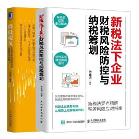 新税法下企业财税风险防控与纳税筹划+降低税负 企业涉税风险防范与节税技巧实战 财税知识 规避纳税风险提高节税技巧书籍