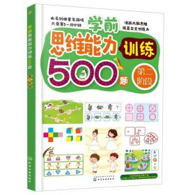 学前思维能力训练500题 第二阶段 轻松培养儿童专注力 开发宝宝左右脑逻辑思维能力 幼儿启蒙亲子早教 阶梯训练方式图书籍