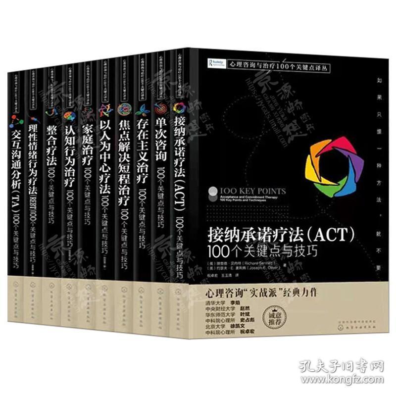 心理咨询与治疗100个关键点译丛完形治疗焦点解决以人为中心整合疗法理性情绪认知行为家庭接纳疗法交互沟通分析心理咨询治疗书籍