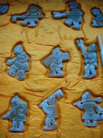 古玉！和田白玉籽料春耕图组合玉佩shc