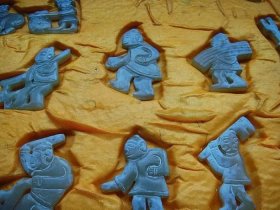 古玉！和田白玉籽料春耕图组合玉佩shc