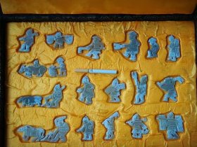 古玉！和田白玉籽料春耕图组合玉佩shc