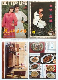 《美化生活》1984年+《文化与生活》1982年，两本合售