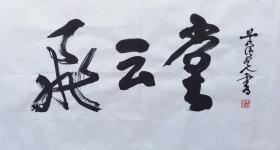 黄纯尧老师书法  南京白云堂  黄纯尧书法《飞云堂》70x38cm