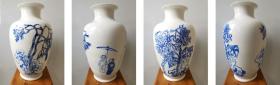 周矩敏老师瓷瓶人物  南京白云堂  周矩敏瓷瓶人物43x25cm