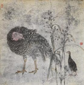 顾光明老师工笔花鸟 南京白云堂画廊 顾光明工笔花鸟68x68cm