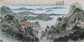 尚君砺老师山水作品 南京白云堂画廊 尚君砺山水《云归北海》136x68cm