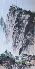 赵元年老师山水  南京白云堂画廊 赵元年山水《华山西峰》137x69cm