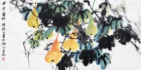 陈穆之老师花鸟 南京白云堂画廊 陈穆之花鸟作品136x68cm