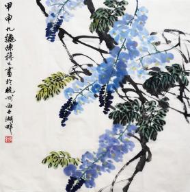 陈穆之老师花鸟  白云堂画廊  陈穆之花鸟作品68x68cm