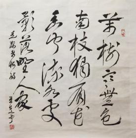 王道云老师书法  南京白云堂  王道云书法68x68cm