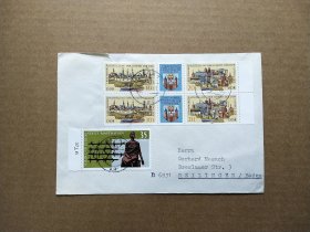 包邮《集邮品收藏：德国1980年纪念碑 建筑城市邮票实寄封 商品如图》青山2312-18