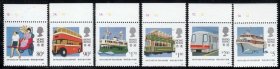 香港1991交通百年带上边纸