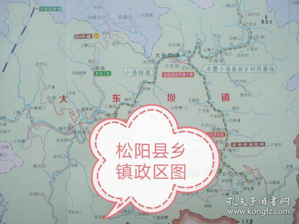 松阳县乡镇政区图58乘88CM丽水市松阳县地图松阳地图