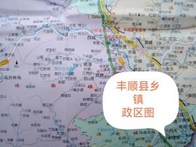 丰顺县乡镇政区图52乘72CM梅州市丰顺县地图